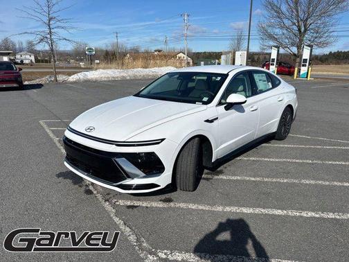 Serenity White 2025 Hyundai SONATA Hybrid SE