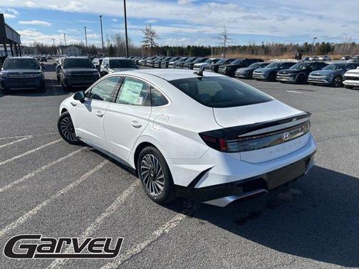 Serenity White 2025 Hyundai SONATA Hybrid SE
