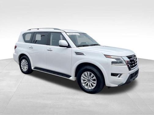 Aspen White Tricoat 2023 Nissan Armada SV 4WD