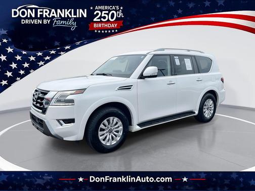 Aspen White Tricoat 2023 Nissan Armada SV 4WD