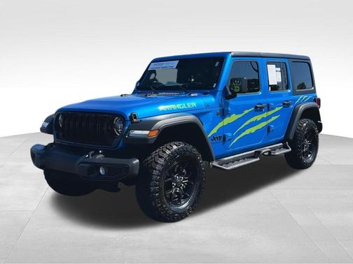 Hydro Blue Pearlcoat 2025 Jeep Wrangler Willys