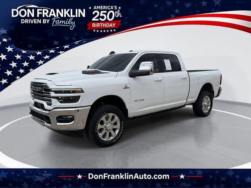 Bright White Clearcoat 2025 RAM 2500 Laramie Crew Cab 4x4 6'4' Box