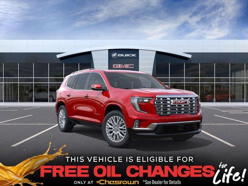 Volcanic Red Tintcoat 2026 GMC Acadia Denali