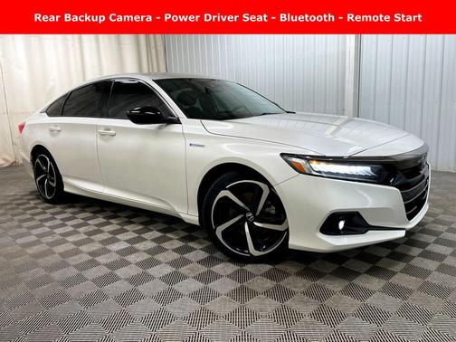 Platinum White Pearl 2022 Honda Accord Hybrid Sport