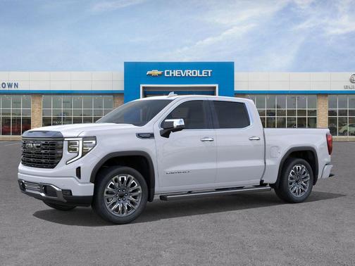 Glacier White Tricoat 2026 GMC Sierra 1500 Denali Ultimate