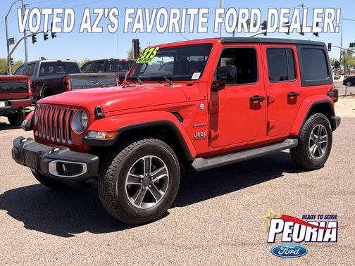 Firecracker Red 2023 Jeep Wrangler 4-Door Sahara 4x4
