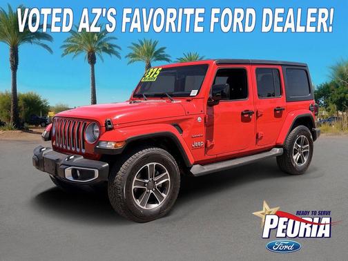Firecracker Red 2023 Jeep Wrangler 4-Door Sahara 4x4