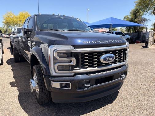 Antimatter Blue Metallic 2024 Ford F-450 Platinum