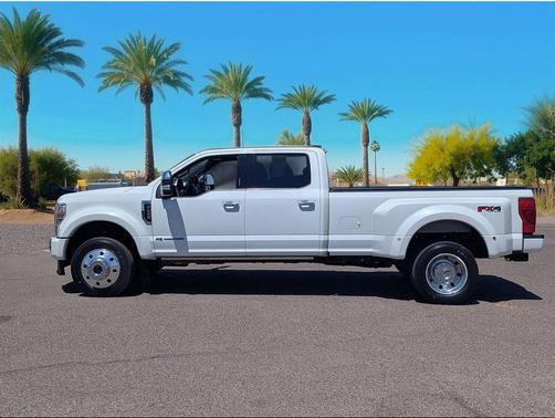Star White Metallic Tri-Coat 2021 Ford F-450 Platinum