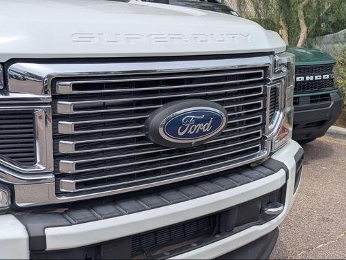 Star White Metallic Tri-Coat 2021 Ford F-450 Platinum