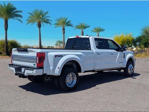 Star White Metallic Tri-Coat 2021 Ford F-450 Platinum
