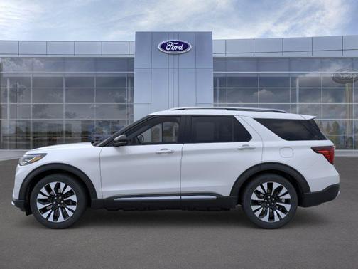 Space White Metallic 2026 Ford Explorer Platinum