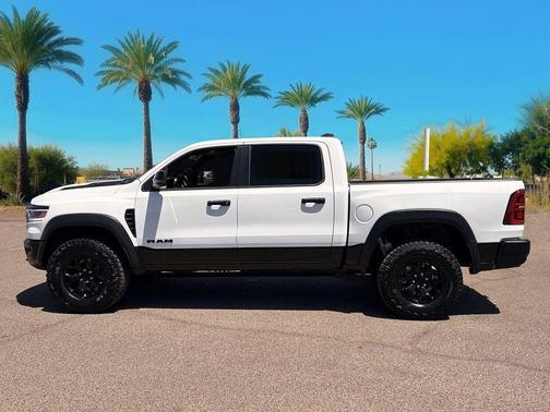 Bright White 2026 RAM 1500 RHO Crew Cab 4x4 5'7' Box