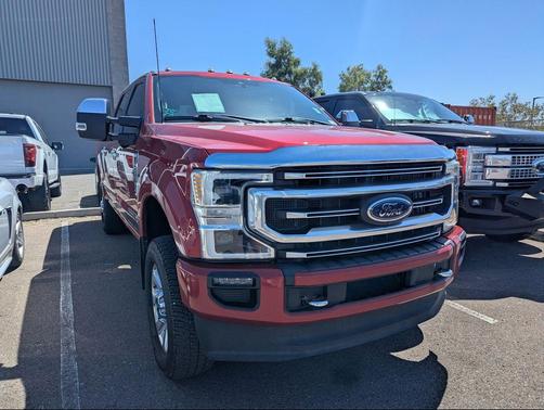 Red Metallic 2022 Ford F-350 Platinum