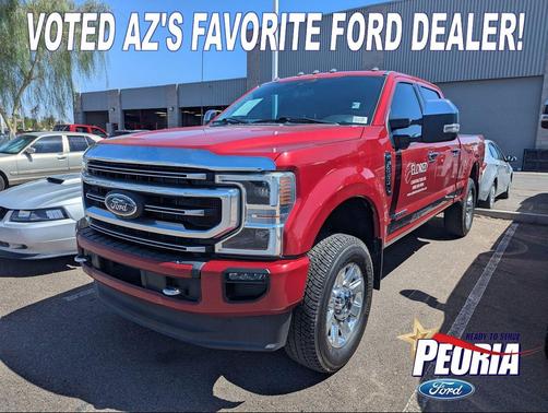 Red Metallic 2022 Ford F-350 Platinum