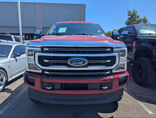 Red Metallic 2022 Ford F-350 Platinum