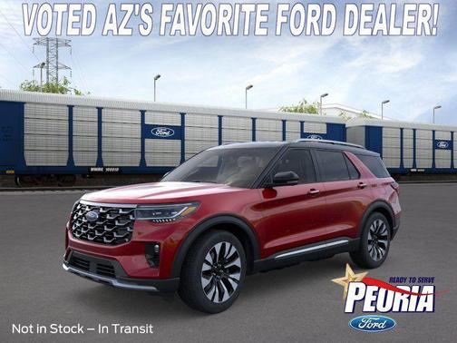 Rapid Red Metallic Tinted Clearcoat 2026 Ford Explorer Platinum