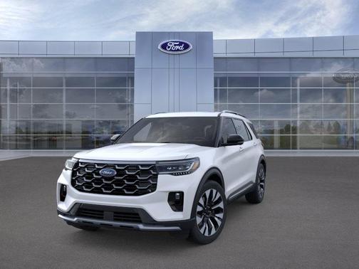 Star White Metallic Tri-Coat 2026 Ford Explorer Platinum