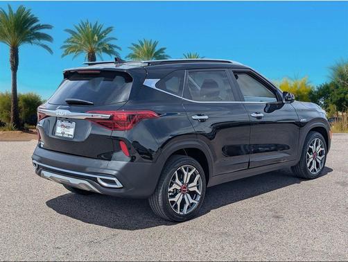 Cherry Black 2023 Kia Seltos SX Turbo