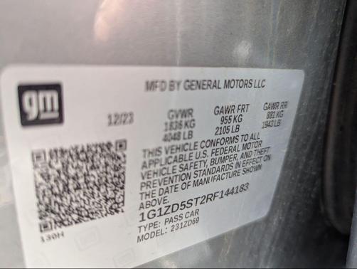 Sterling Gray Metallic 2024 Chevrolet Malibu FWD 1LT