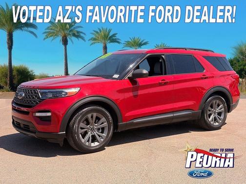 Rapid Red Metallic Tinted Clearcoat 2021 Ford Explorer XLT