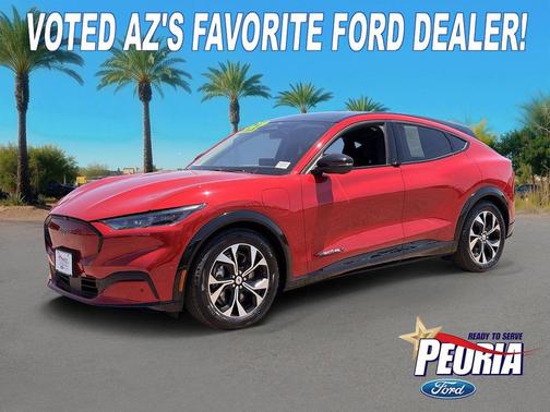 Rapid Red Tinted 2023 Ford Mustang Mach-E Premium
