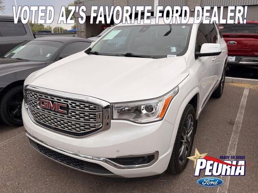 White Frost Tricoat 2018 GMC Acadia Denali