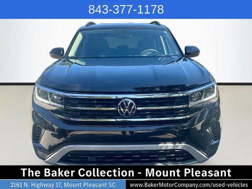 Deep Black Pearl Effect 2023 Volkswagen Atlas 2.0T SE w/Technology