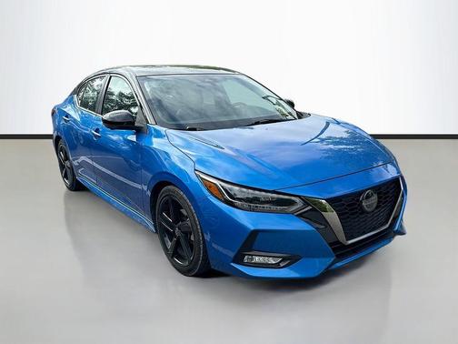 Blue 2021 Nissan Sentra SR