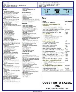 2022 RAM 3500 Tradesman Crew Cab 4x4 6'4' Box