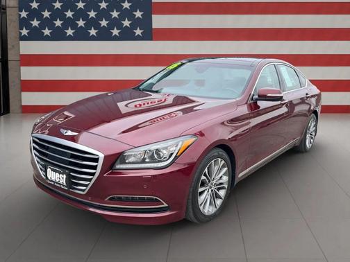 Red 2015 Hyundai Genesis 3.8