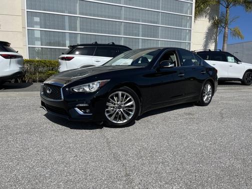 Black Obsidian 2021 INFINITI Q50 3.0t LUXE