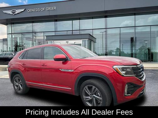 Aurora Red Metallic 2024 Volkswagen Atlas Cross Sport 2.0T SEL
