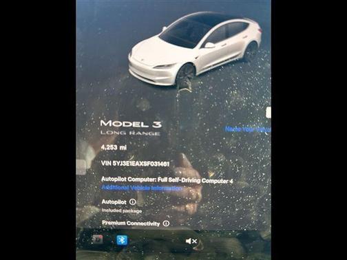 Pearl White 2025 Tesla Model 3 Long Range