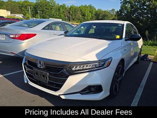Platinum White 2022 Honda Accord Hybrid Sport