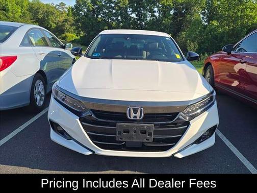 Platinum White 2022 Honda Accord Hybrid Sport