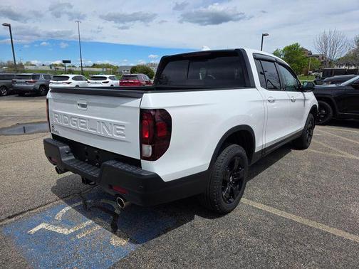 Platinum White 2025 Honda Ridgeline Black