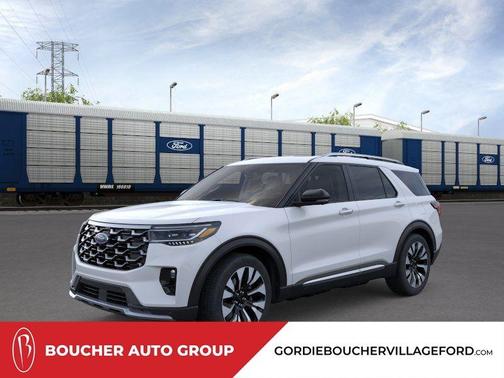 Space White Metallic 2026 Ford Explorer Platinum