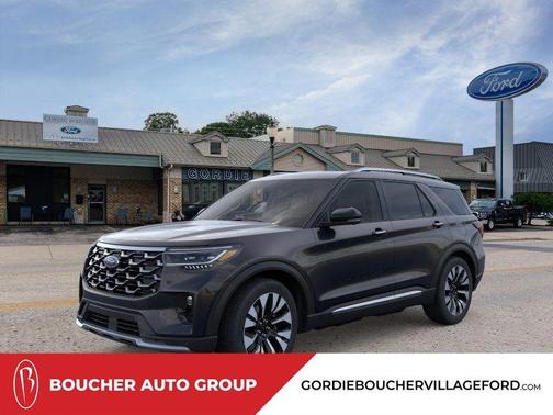 Agate Black Metallic 2026 Ford Explorer Platinum