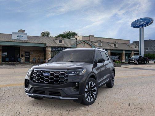 Agate Black Metallic 2026 Ford Explorer Platinum