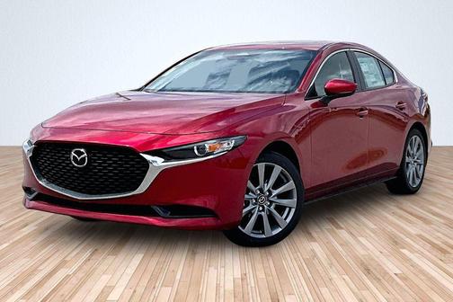 Soul Red Crystal Metallic 2026 Mazda Mazda3 FWD w/Preferred Package Sedan
