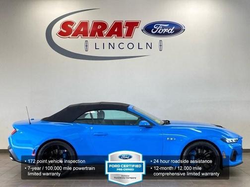 Grabber Blue Metallic 2024 Ford Mustang GT Premium