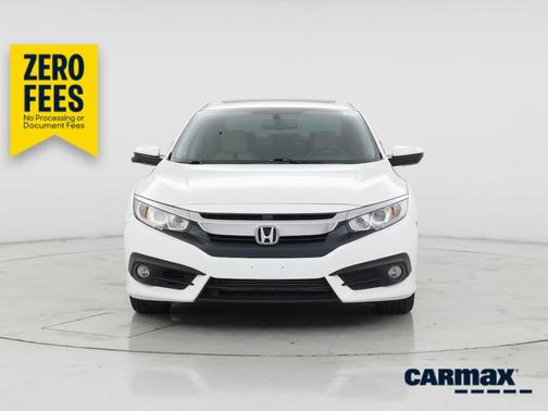 White 2017 Honda Civic EX-L
