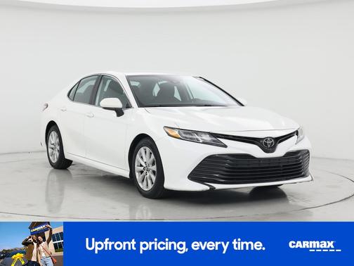 White 2019 Toyota Camry LE