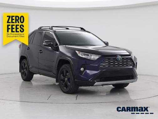 Blue 2020 Toyota RAV4 Hybrid XSE