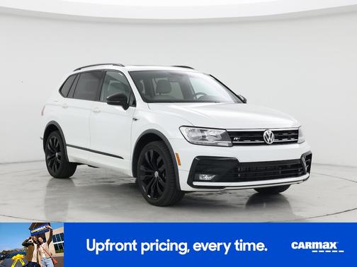 White 2020 Volkswagen Tiguan SE R-Line Black