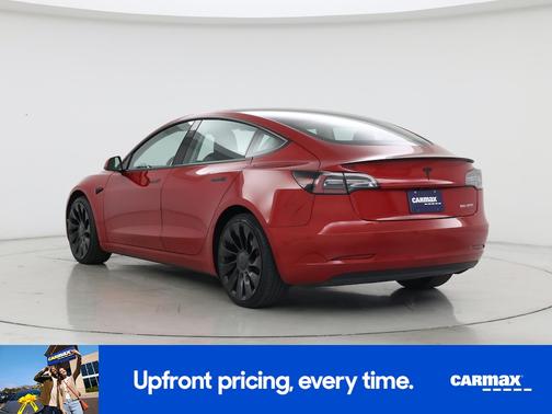 Red 2022 Tesla Model 3 Performance