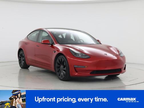 Red 2022 Tesla Model 3 Performance