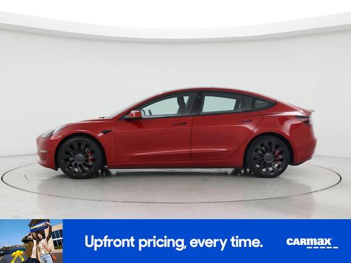 Red 2022 Tesla Model 3 Performance