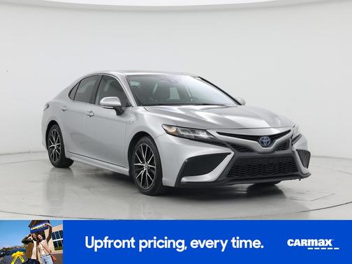 Silver 2021 Toyota Camry Hybrid SE